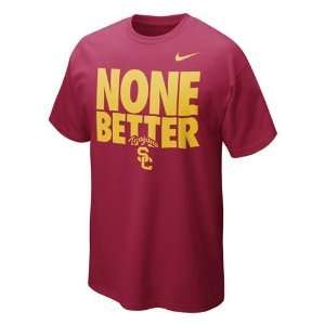 USC Trojans Nike None Better T Shirt (Crimson) Sports 