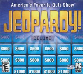 JEOPARDY DELUXE Quiz TV PC Game Win XP/Vista NEW Sealed  