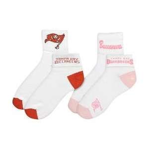  For Bare Feet Tampa Bay Buccaneers Womens Sock 2 Pack   Tampa Bay 