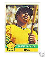 reggie jackson 1976 topps card no.500  