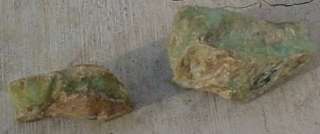 Lapidary CHRYSOPRASE 2 pieces rough. piece 1) 1oz/35grams 2 x 1 1/2 