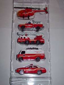 Fire Dept. 5 Vehicles FDNY Diecast Car Toys,Gift Pack  