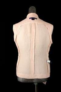 womens pink RALPH LAUREN PURPLE LABEL jacket blazer linen classic 