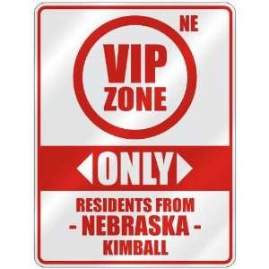   ZONE  ONLY RESIDENTS FROM KIMBALL  PARKING SIGN USA CITY NEBRASKA