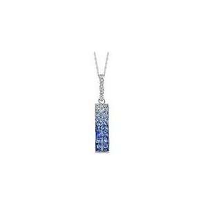  Asher Shaded Sapphire and Diamond Pendant Jewelry