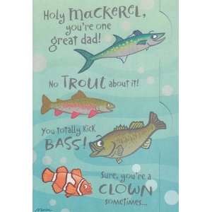 Greeting Card Fathers Day Holy Mackerel, Youre One Great Dad No 