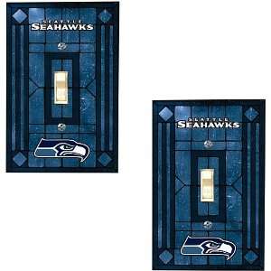  Memory Company Seattle Seahawks Art Glass Swtich Covers 