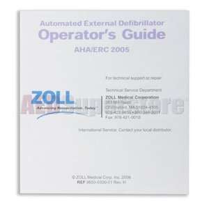  Operators Guide Poster for ZOLL AED Plus   9650 0300 01 