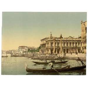  Photochrom Reprint of Gondolas and Piazzetta di San Marco 