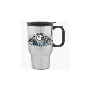  NFL Miami Dolphins Logo Stainless Steel Travel Mug Sports 