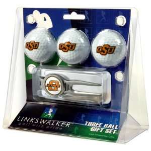  Oklahoma State Cowboys 3 Golf Ball Gift Pack w/ Kool Tool 