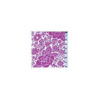  Magenta/White Floral Lawn   Apparel Fabric Arts, Crafts & Sewing