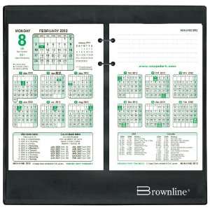  Brownline 2012 North American Financial Calendar, Refill 