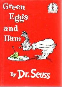 Green Eggs and Ham Dr Seuss 88 Humor Elementary Reader  