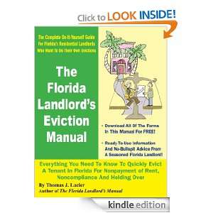 The Florida Landlords Eviction Manual Thomas Lucier  