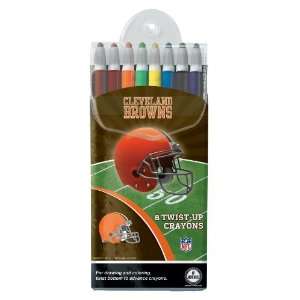   Browns Twist up Crayons, 8 Pack   NFL (12018 QRU)
