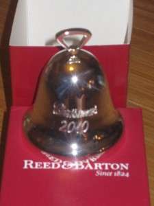 2010 REED AND BARTON CHRISTMAS BELL NEW IN BOX  