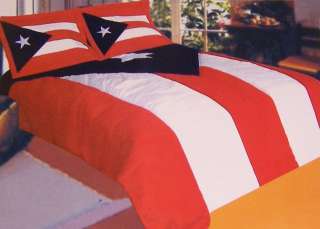 Comforter Bedspread Puerto Rico Flag 100x90 King NEW  