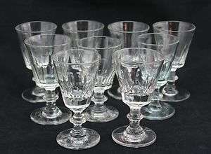 an antique 19th Century crystal Sherry or Port glass, ca. 1860 1880, 9 