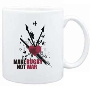  New  Make Rugby Not War  Mug Sports