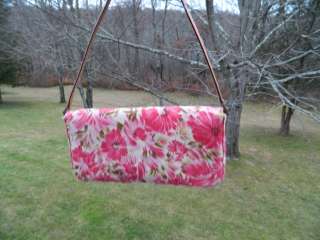 Kate Spade Linen Floral Baguette Shoulder Bag  