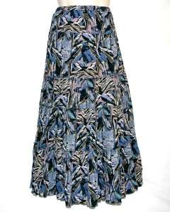 STYLE & CO Long Tiered Crinkle Full Gypsy Boho Maxi Skirt 3X NEW 