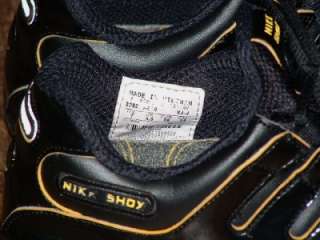 Nike Shox NZ Womens Black Gold Running Sneakers Shoes Size 7  