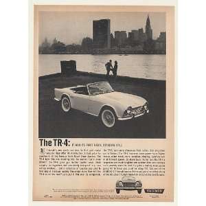 1962 Triumph TR 4 Won First Medal Standing Still Print Ad (47008 