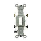 Leviton 1288 30 Amp 120 Volt Toggle Double Pole AC Quiet Switch, Brown