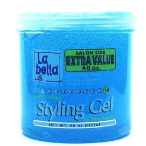 La Bella Gel Style 38 oz. + 2 oz. Super Hold Extra shine (3 Pack) with 