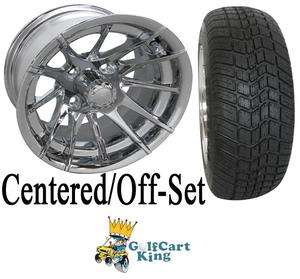 RX107 Low Profile Golf Cart 12 Wheel and Tire Combo  