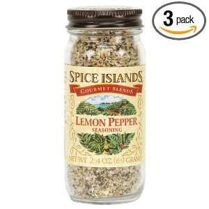 Spice Islands Lemon Pepper Seasoning, 2.4 Ounce (Pack of 3)  