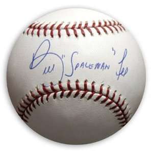  Bill Lee Autographed Baseball with Spaceman Inscription 