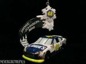 2010 JIMMIE JOHNSON # 48 NASCAR RACE CAR ORNAMENT~NIB  