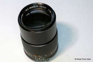 Minolta MC 135mm f2.8 prime lens telephoto Celtic B   