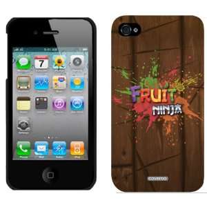  Fruit Ninja   Logo Splash on Wood design on iPhone 4 / 4S 