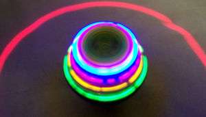 GLITTER LASER SPIN TOPS spinning lightup top SPIN toy  