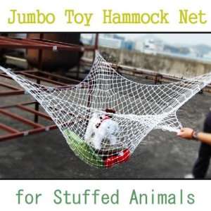  Jumbo Toy Hammock Net for Stuffed Animals   White Toys 