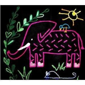  Elephant African Folklore Embroidery Kit   11.50 x 11.50 