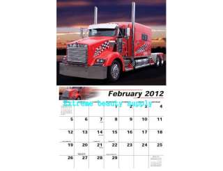 American Freightliner Kenworth Peterbilt TRUCKs Trucking 2012 Wall 