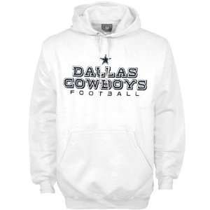   Dallas Cowboys White Bevel Up Hoody Sweatshirt