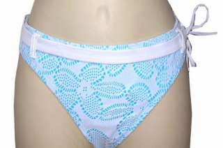 Tommy Hilfiger Bikini Bottom SwimSuit White/Blue L NWT  