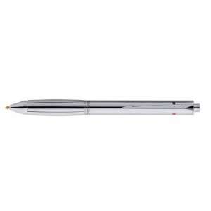   Multifunction Shiny Chrome W / Highlighter Multi Functional Pen