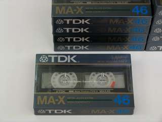 Japanese TDK MA X 46 Vintage Cassette Tapes (10)  
