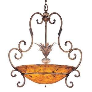   Cartouche Bronze Gran Canaria Tuscan Four Light Bowl Pendant from the