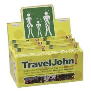  Travel John Disp Urinary Pouch Display (6 3 Packs)   3033 