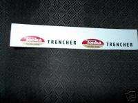 TONKA TRUCK TRENCHER DECAL SET  