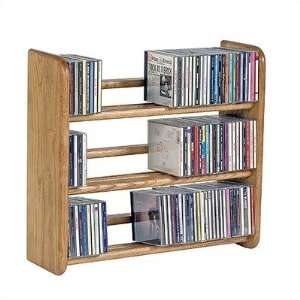    Oak Wood Technology CDS 3X Hardwood CD Rack Furniture & Decor