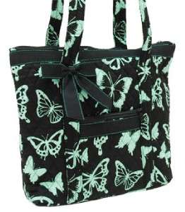 Blossom Quilted Turquoise BUTTERFLY Handbag NWT  
