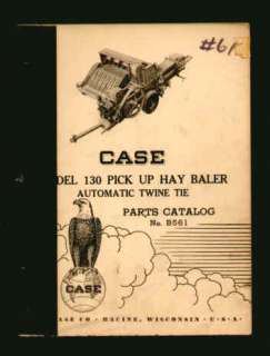 Case 130 Automatic Twine Tie Baler Parts Catalog56  